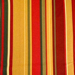 💯 % cotton striped Waverly fabric -5 yds warm fall colors- autumn warmth